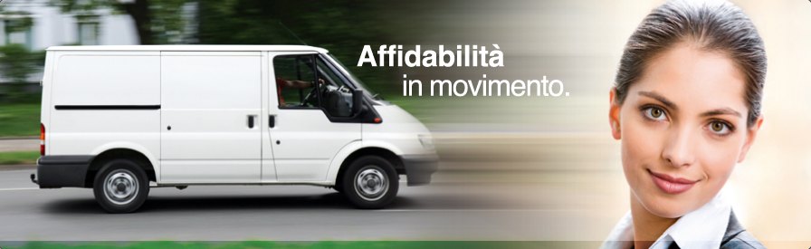 Furgone Blu Service Logistic in movimento – Affidabilità in movimento